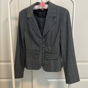 Mossimo Supply Co Gray Blazer with Classic Notched Lapel and Professional Cut